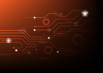 Abstract (Hi-Tech) beautiful Background and vector image.