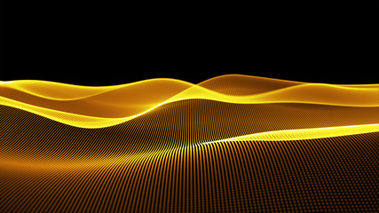 Fototapeta premium Motion Abstract light color gold effect for background.