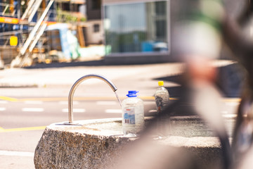 getting water from a well