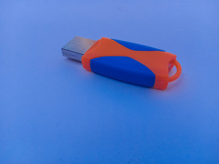 Micro SD card Adapter with isolated blue background.