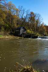 Hyde's mill in the Fall/Autumn colors.  Hyde, Wisconsin.