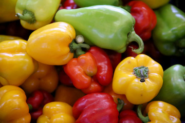 Photo of bunch peppers or paprika image wallpapers background