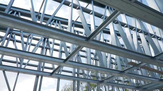 Metal farm buildings on the technology LSTK