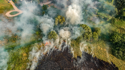  Fire, burning fields, Poland, Mazovia © Marcin Ziółkowski