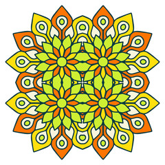 Vector colorful Mandala