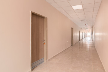 isolated corridors for the coronavirus in the hospital