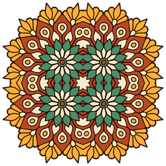 Vector colorful Mandala