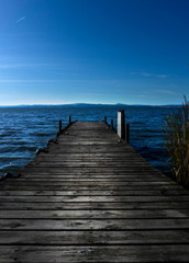 Fototapeta premium Molo rybackie na jeziorze