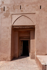 Fototapeta na wymiar Door in an Omani fortress