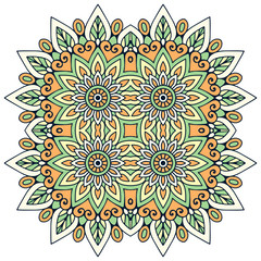 Vector colorful Mandala