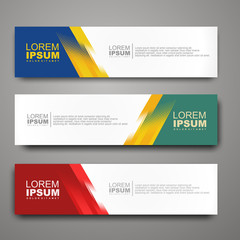 Fototapeta premium Vector abstract web banner design template with halftone pattern.