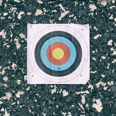 Standard color target for shooting on a black background
