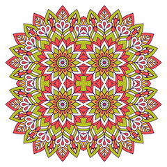 Vector colorful Mandala