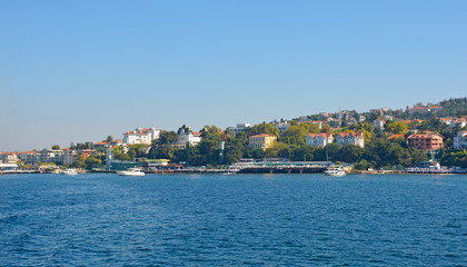 Fototapeta na wymiar Buyukada, one of the Princes' Islands, also called Adalar, in the Sea of Marmara off the coast of Istanbul 