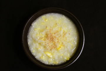 egg rice congee
