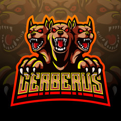 Cerberus esport logo mascot design