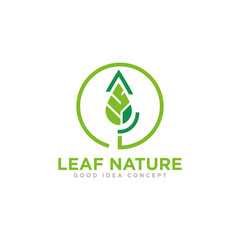 Leaf Nature Logo Design Vector