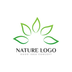 Leaf Nature Logo Design Vector