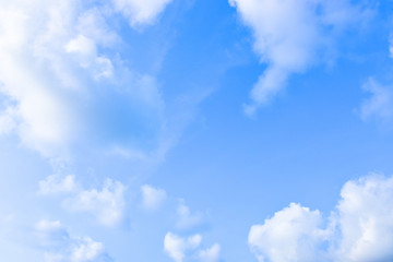Blue sky white clouds for background