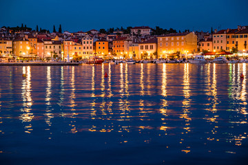View of the old city of Rovinj in Croatia