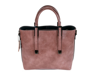 
Brown women bag isolated on white background.