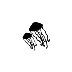 jellyfish icon vector