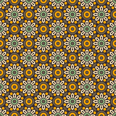 Vintage floral seamless pattern