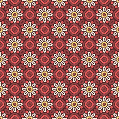 Vintage floral seamless pattern