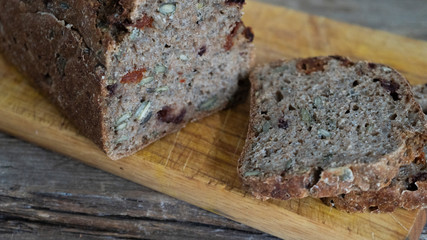 bread, food, brown, baked, cake, slice,