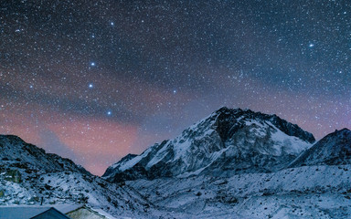 Osa Mayor sobre el Nuptse.