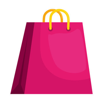 Shopping bag design of Commerce market store shop retail buy paying banking and consumerism theme Vector illustration
