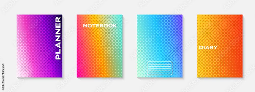 Aufkleber minimal vector abstract cover notebook design. planner and diary cover for print. abstract design fo