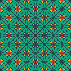 Vintage floral seamless pattern