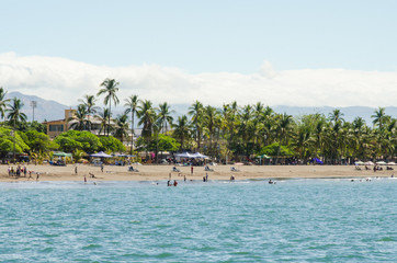 A beach from the boat