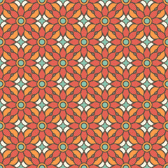Vintage floral seamless pattern
