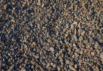 Background of gray fine gravel