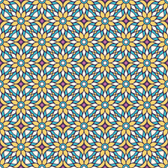 Vintage floral seamless pattern