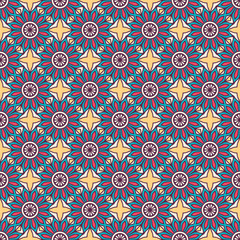 Vintage floral seamless pattern