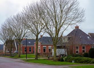 Fototapeta na wymiar Scenery at Huizinge near Groningen, Netherlands