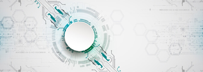 Obraz premium Abstract technology circuit board. Communication concept.