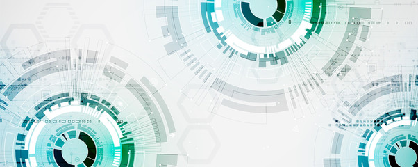 Abstract technology circuit board. Communication concept.