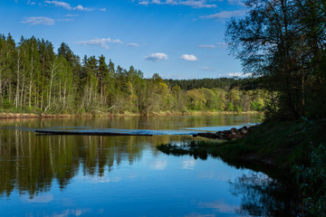Fototapeta premium View to river landscape.
