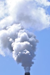 Billow of environmental smog and air pollution in the sky