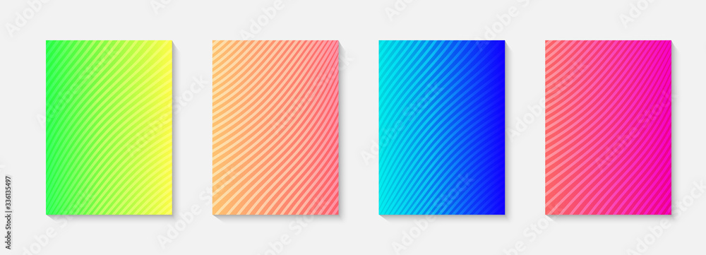 Poster minimal vector abstract cover notebook design. planner and diary cover for print. abstract design fo