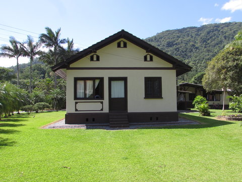 Typical German settler house in Brazil (Casa Alem&atilde;), at Timb&oacute; state of Santa Catarina