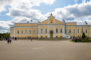 Fototapeta na wymiar DIVEEVO, RUSSIA - AUGUST 25, 2019: Church of Alexander Nevsky in the Trinity Seraphim-Diveevo monastery