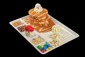 Pancake with Lotus Spread cream M&Ms Strawberry