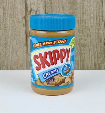 Jar of Skippy Creamy Peanut Butter