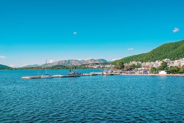 Obraz premium Yachts in Ionian sea.