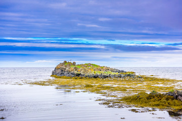 Beautiful rugged Iceland Fjord seascape